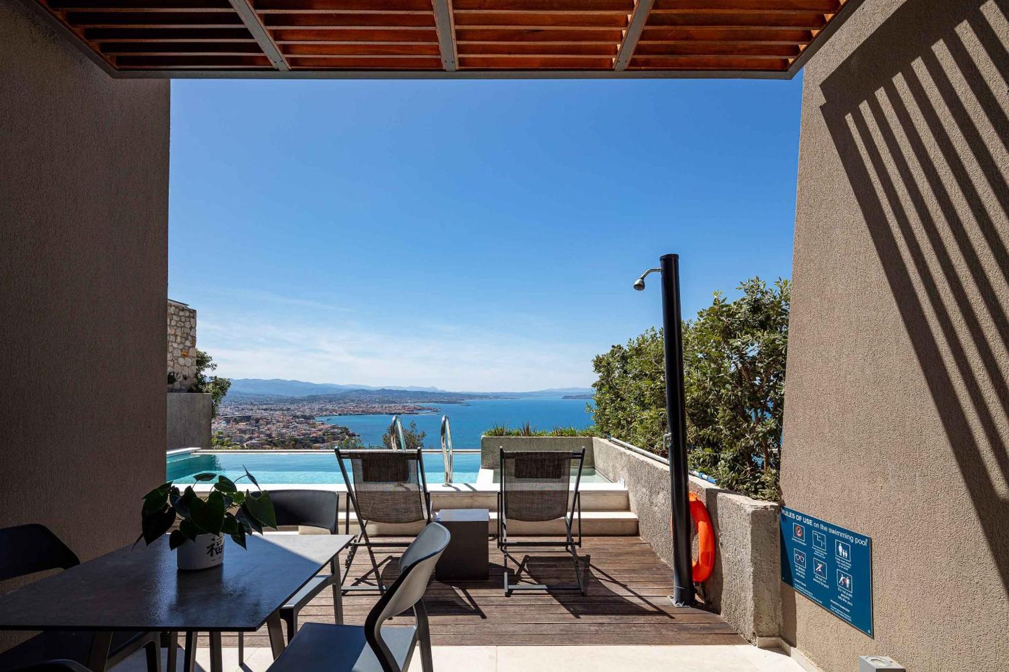 Omnia Luxury Villas - "Heated" Pools & Breathtaking Seaviews! Chania  Bagian luar foto