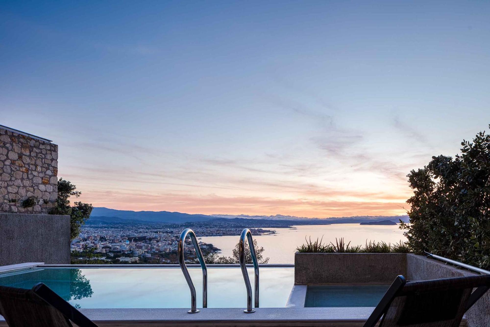 Omnia Luxury Villas - "Heated" Pools & Breathtaking Seaviews! Chania  Bagian luar foto