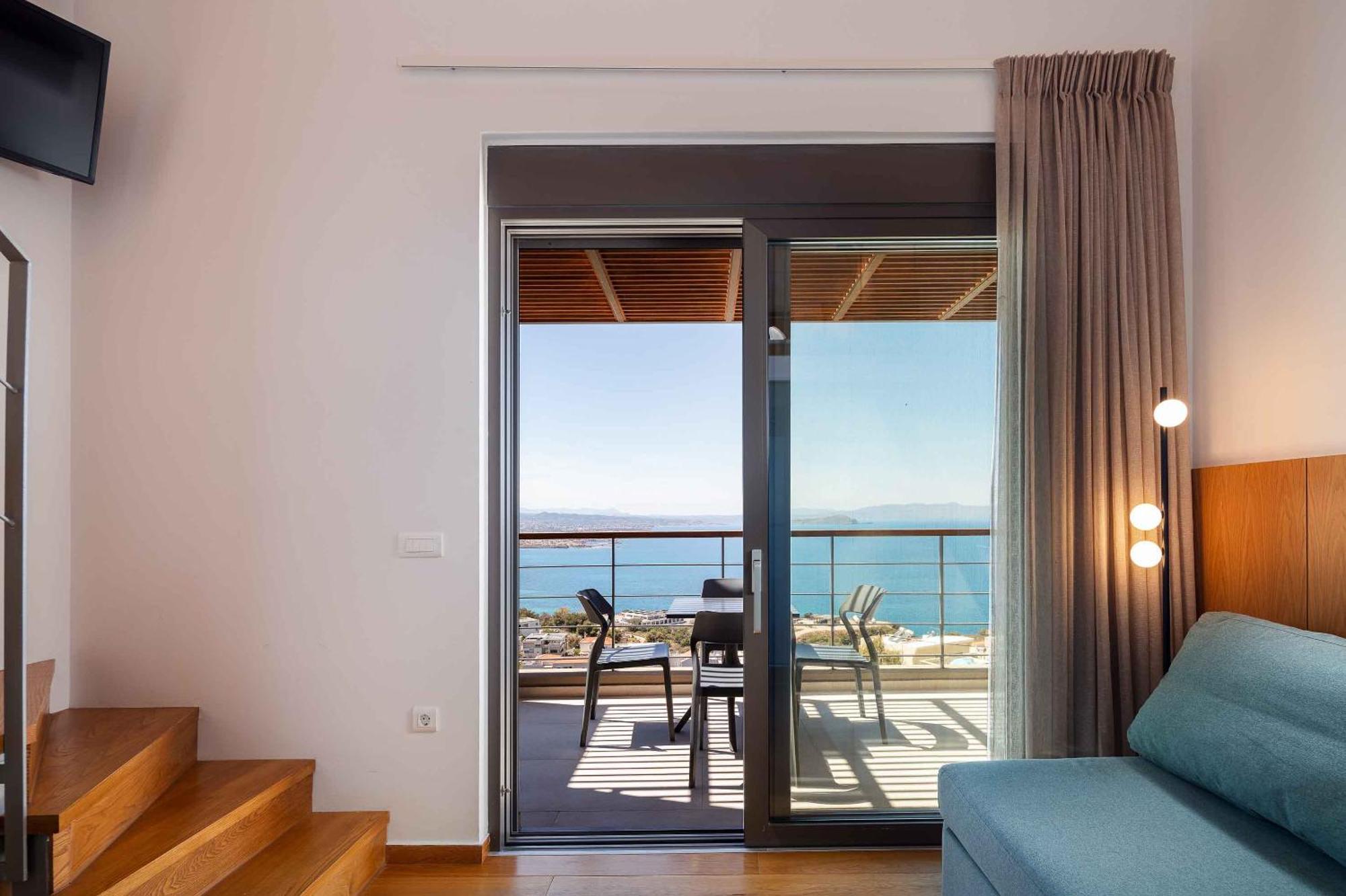 Omnia Luxury Villas - "Heated" Pools & Breathtaking Seaviews! Chania  Ruang foto